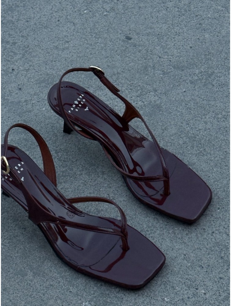 PANTERA SIREN Wish We Could Δερμάτινα Καφέ Γυναικεία Mules