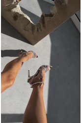 PANTERA SIREN Dreamy Princess Transparent Sandal with Rhinestones