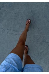 PANTERA SIREN Wish We Could Δερμάτινα Καφέ Γυναικεία Mules