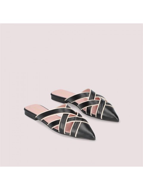 PRETTY BALLERINAS Horma Black Leather Women's Ballerinas