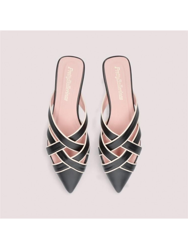 PRETTY BALLERINAS Horma Black Leather Women's Ballerinas