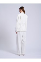 PROJECT SOMA Cevennes Off White Pants Εκρού Παντελόνι