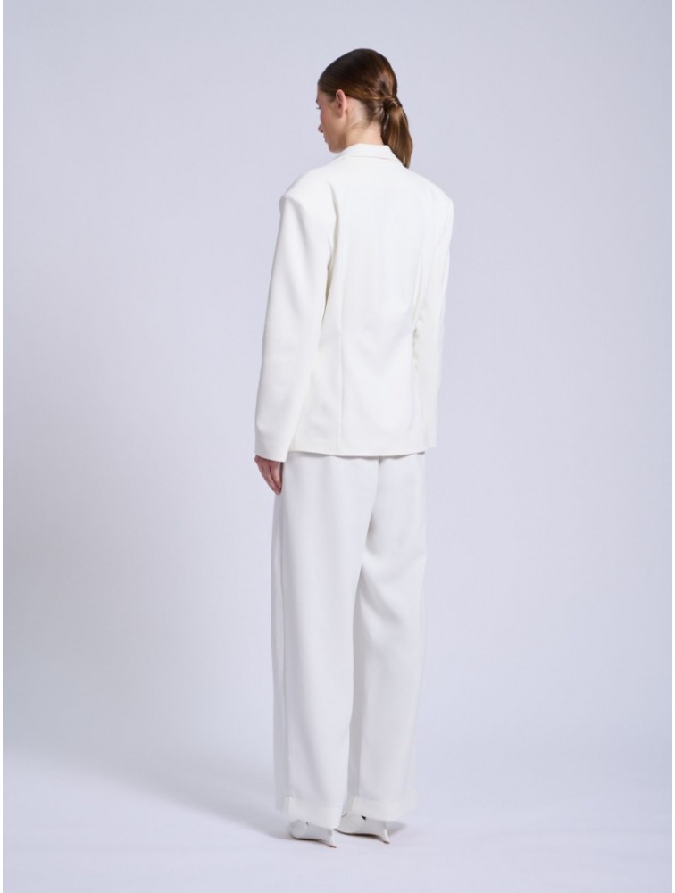 PROJECT SOMA Cevennes Off White Pants Εκρού Παντελόνι