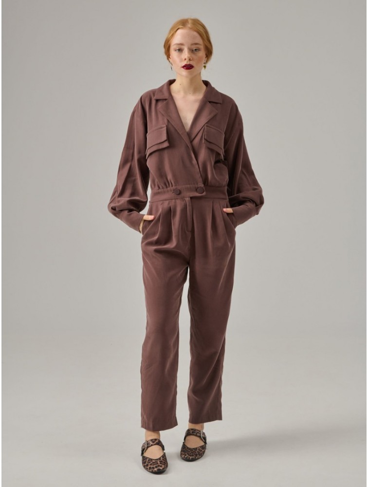 PROJECT SOMA Liber Overall brown Καφέ ολόσωμη φόρμα