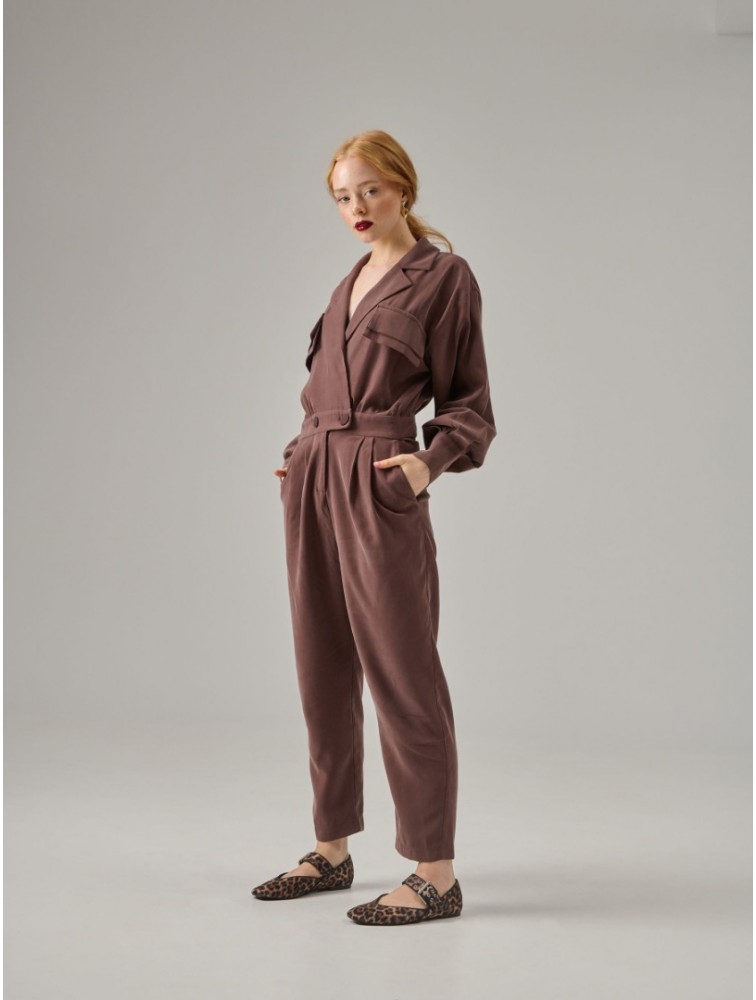 PROJECT SOMA Liber Overall brown Καφέ ολόσωμη φόρμα