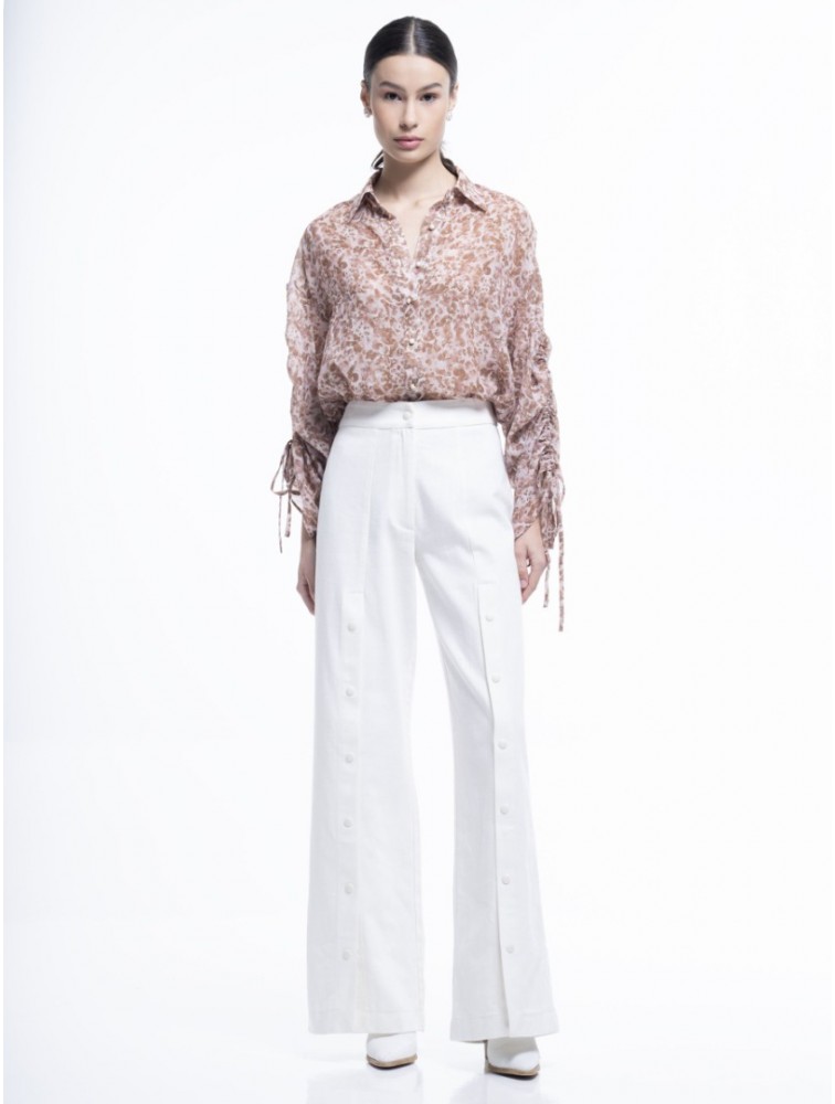 PROJECT SOMA Cellu Pants Λευκή Παντελόνα