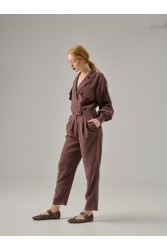 PROJECT SOMA Liber Overall brown Καφέ ολόσωμη φόρμα