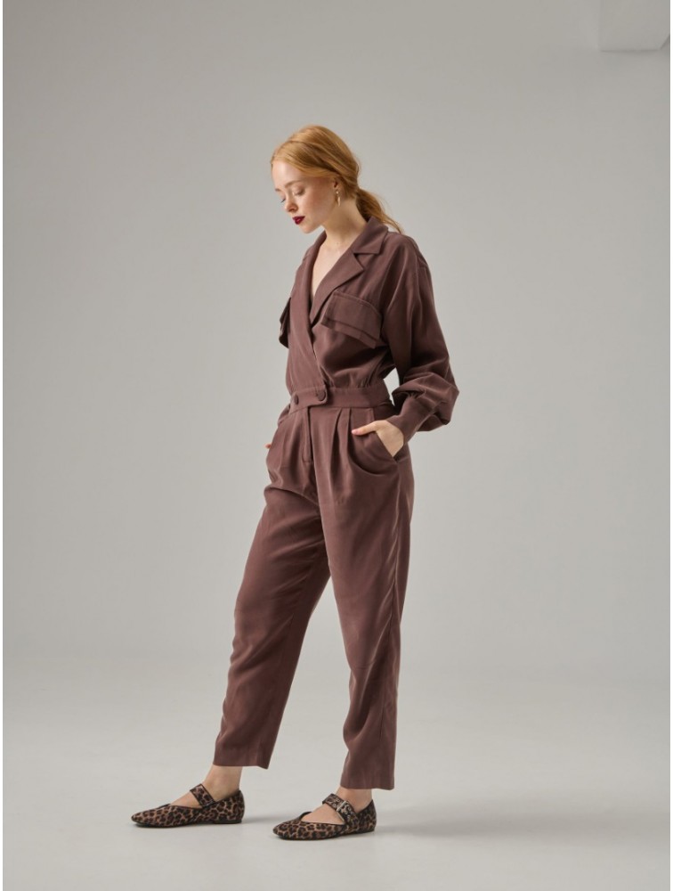 PROJECT SOMA Liber Overall brown Καφέ ολόσωμη φόρμα