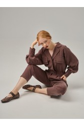 PROJECT SOMA Liber Overall brown Καφέ ολόσωμη φόρμα