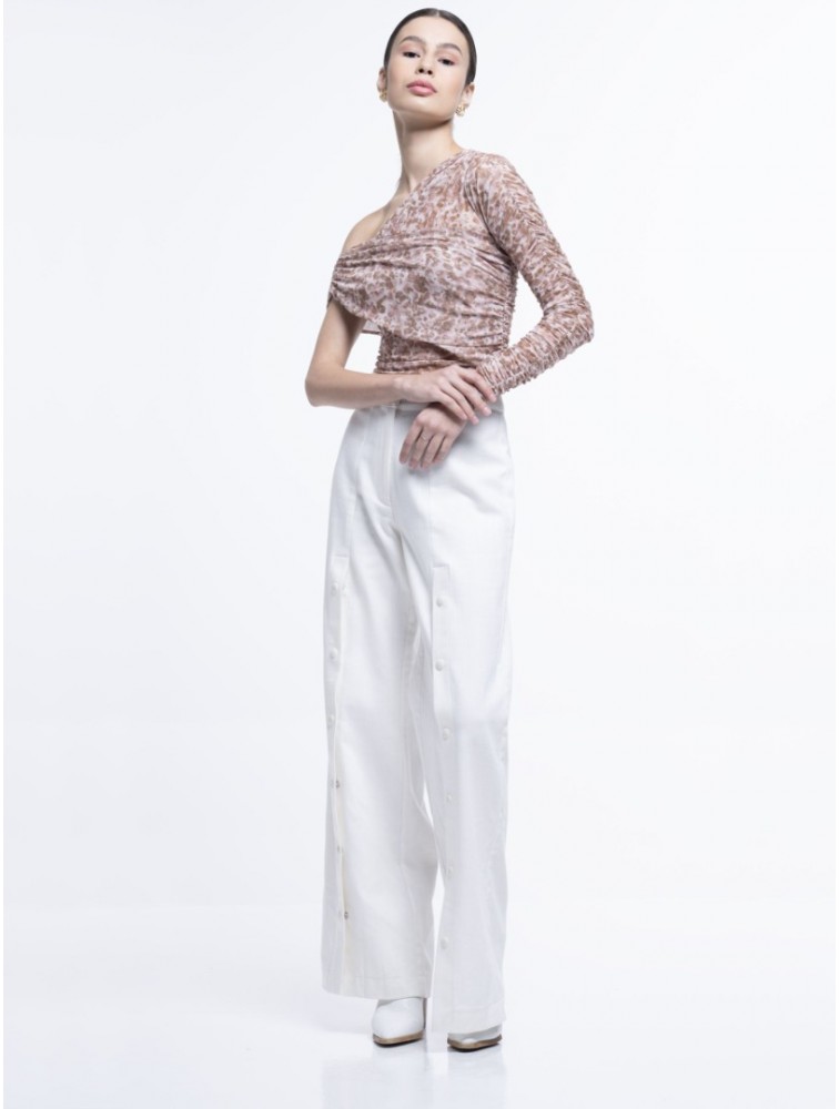 PROJECT SOMA Cellu Pants Λευκή Παντελόνα