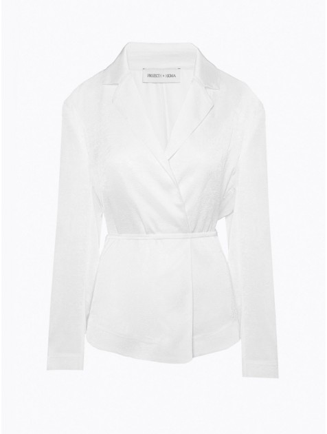 PROJECT SOMA Mazu Kimono Blazer White Λευκό Κιμονό Μπλέιζερ