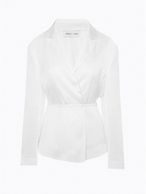 PROJECT SOMA Mazu Kimono Blazer White
