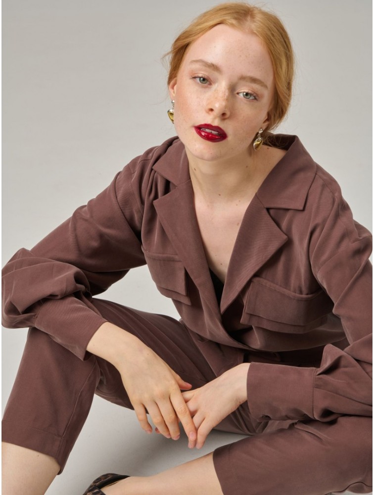 PROJECT SOMA Liber Overall brown Καφέ ολόσωμη φόρμα