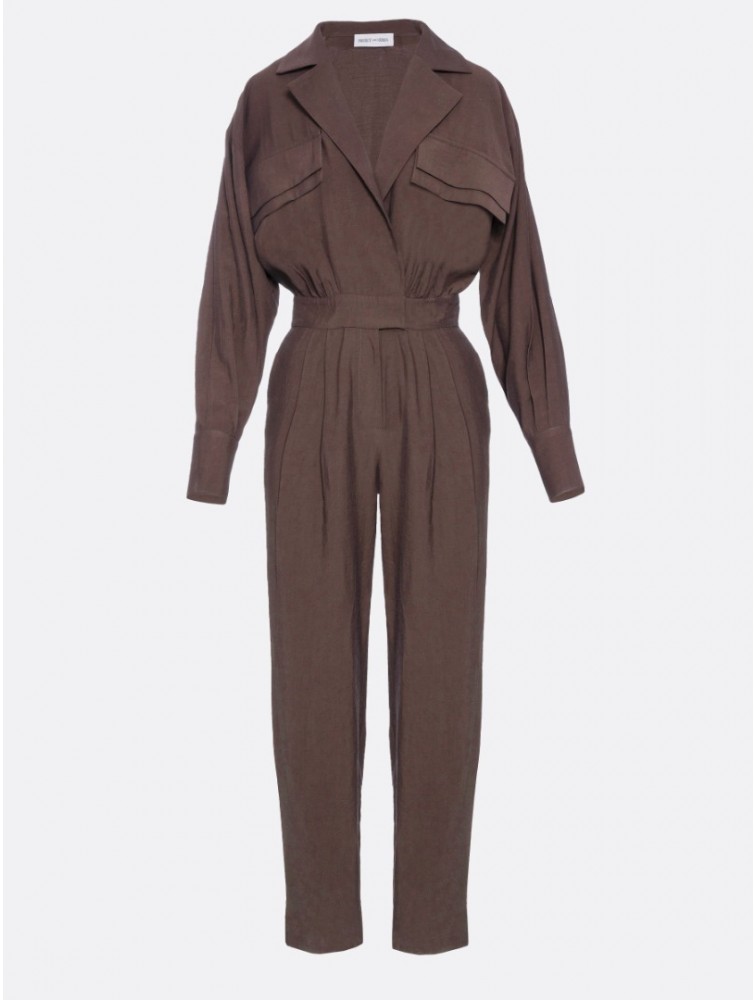 PROJECT SOMA Liber Overall brown Καφέ ολόσωμη φόρμα