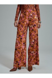 PROJECT SOMA Beatrice Pants Εμπριμέ Πορτοκαλί Παντελόνι