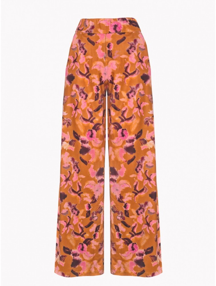 PROJECT SOMA Beatrice Pants Εμπριμέ Πορτοκαλί Παντελόνι