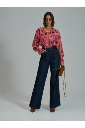 PROJECT SOMA Giada Top Ροζ Φλοράλ Τοπ