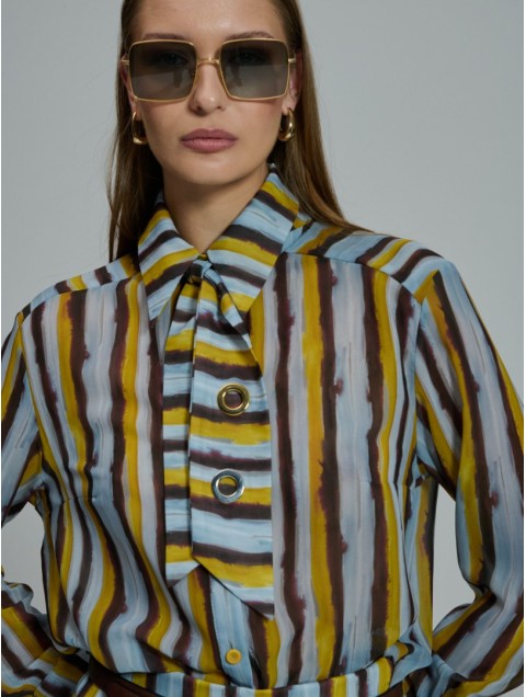 PROJECT SOMA Giuliana Ciel Shirt Σιελ Πουκάμισο