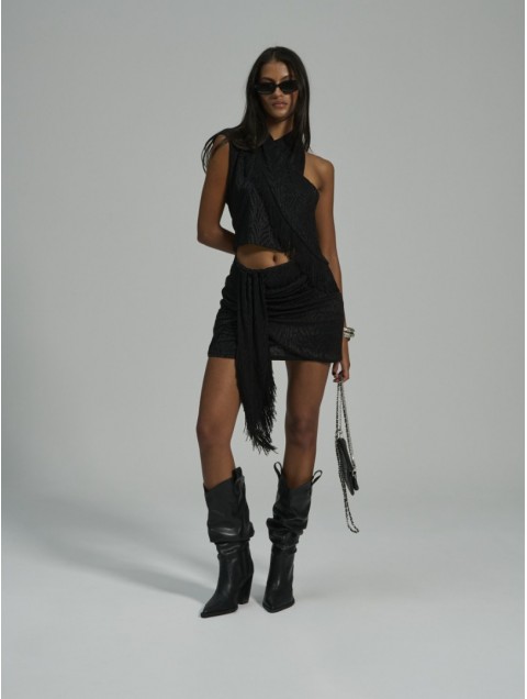 PROJECT SOMA Letizia Skirt Μαύρη Φούστα