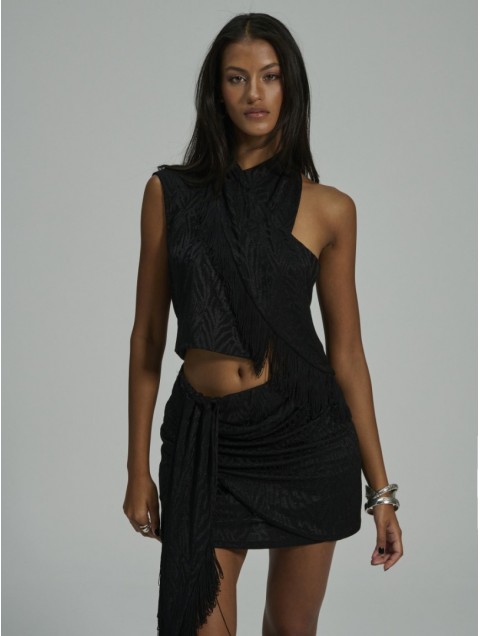 PROJECT SOMA Letizia Top Μαύρο Τοπ