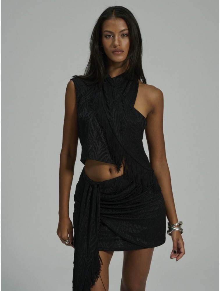 PROJECT SOMA Letizia Top Μαύρο Τοπ