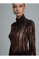 PROJECT SOMA Loredana Brown Bodysuit Καφέ Κορμάκι