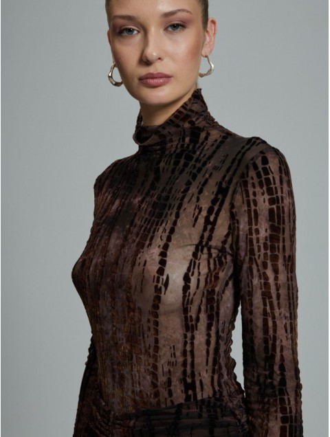 PROJECT SOMA Loredana Brown Bodysuit Καφέ Κορμάκι