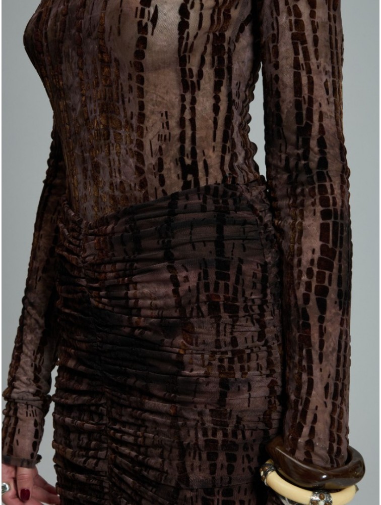 PROJECT SOMA Loredana Brown Bodysuit Καφέ Κορμάκι