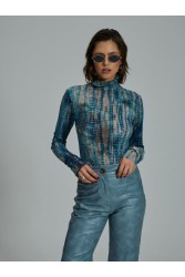 PROJECT SOMA Loredana Ciel Bodysuit Μπλε Κορμάκι