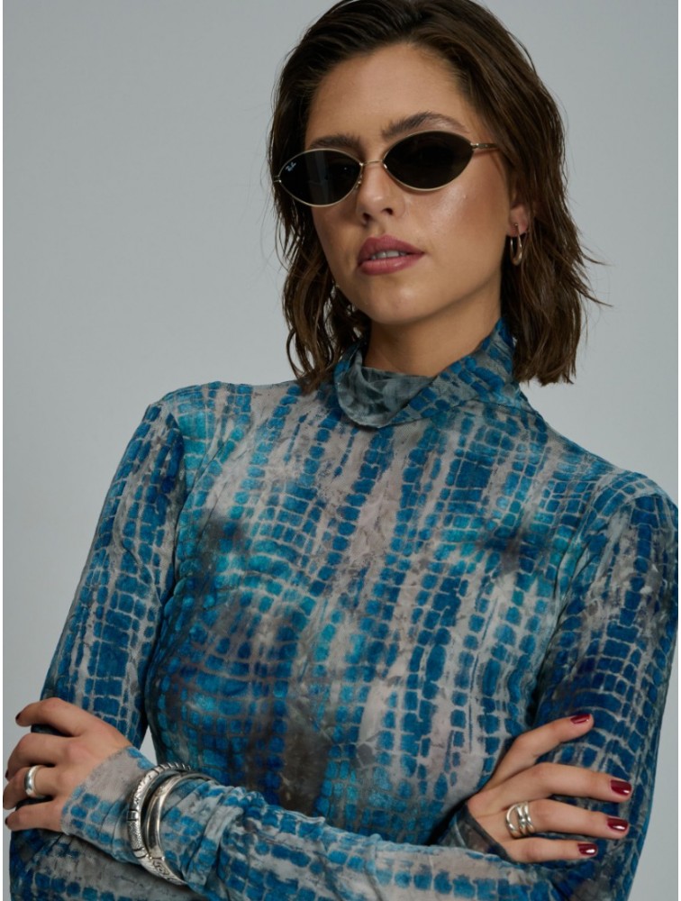 PROJECT SOMA Loredana Ciel Bodysuit Μπλε Κορμάκι