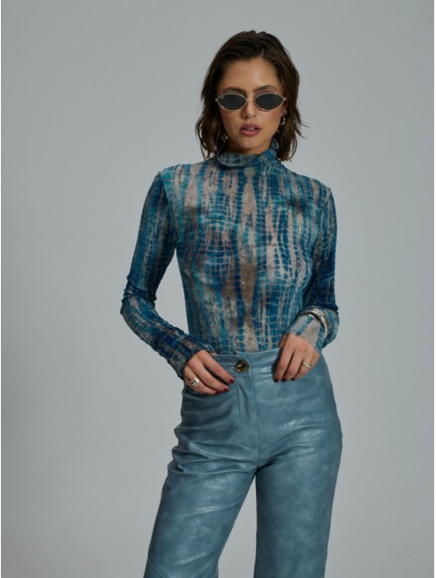 PROJECT SOMA Loredana Ciel Bodysuit Μπλε Κορμάκι