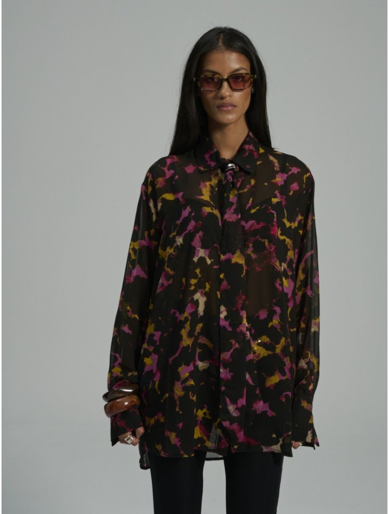 PROJECT SOMA Lorenza Black Shirt Μαύρο Πουκάμισο