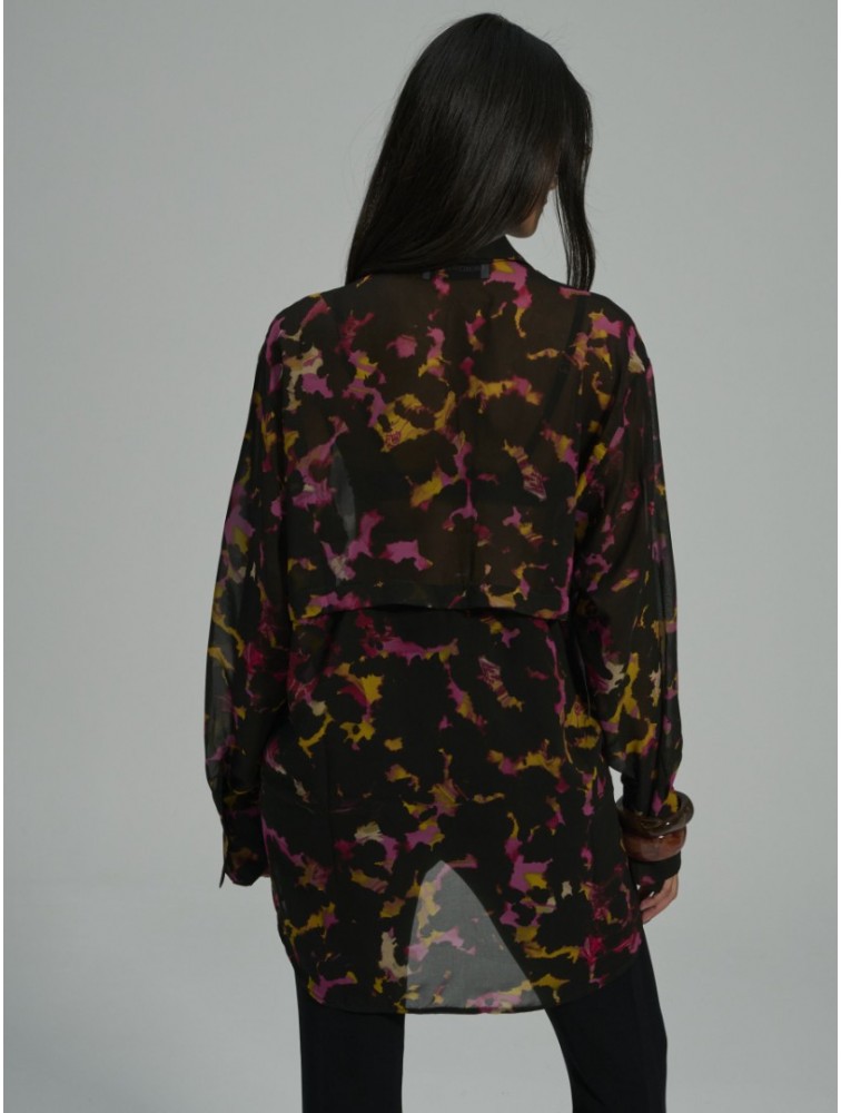 PROJECT SOMA Lorenza Black Shirt Μαύρο Πουκάμισο