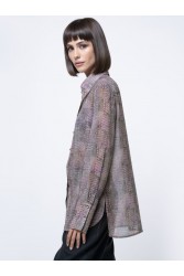 PROJECT SOMA Andria Purple Shirt Μωβ Πουκάμισο