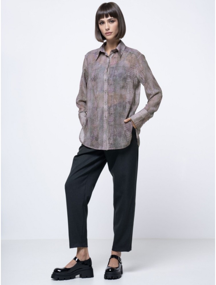 PROJECT SOMA Andria Purple Shirt Μωβ Πουκάμισο