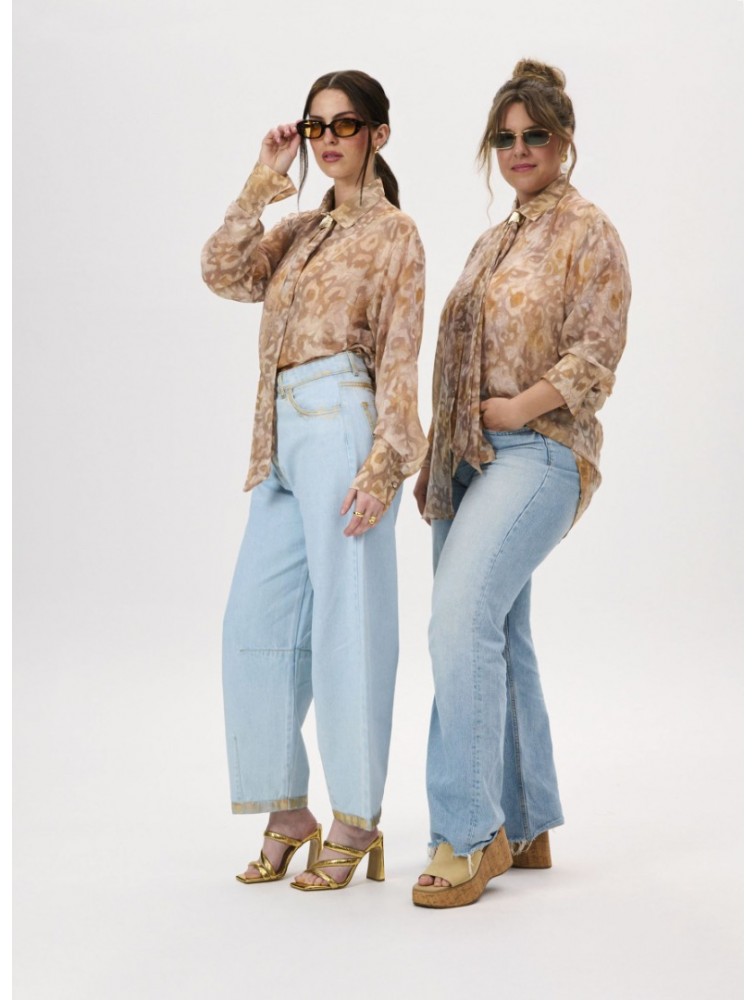 PROJECT SOMA Ayanna Beige Shirt Μπεζ Πουκάμισο