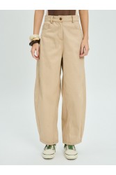 PROJECT SOMA Balm Beige Pants Μπεζ Τζιν Παντελόνι