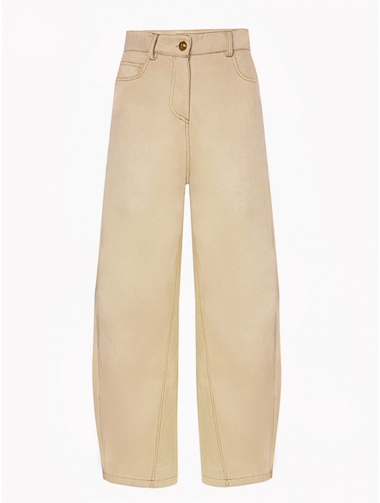 PROJECT SOMA Balm Beige Pants Μπεζ Τζιν Παντελόνι