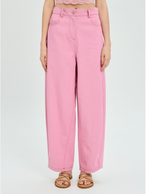 PROJECT SOMA Balm Pink Pants Ροζ Τζιν Παντελόνι