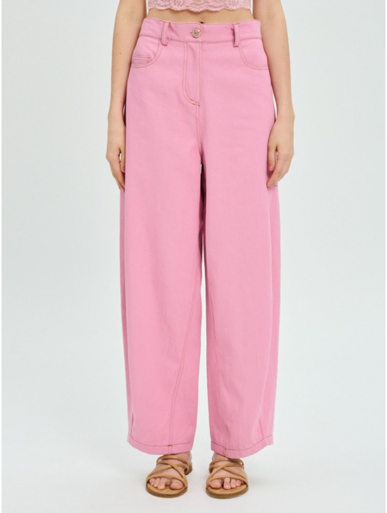 PROJECT SOMA Balm Pink Pants Ροζ Τζιν Παντελόνι