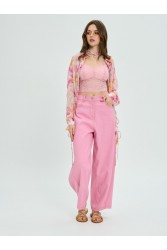 PROJECT SOMA Balm Pink Pants Ροζ Τζιν Παντελόνι