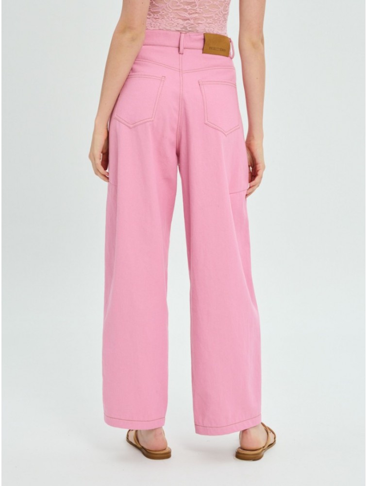 PROJECT SOMA Balm Pink Pants Ροζ Τζιν Παντελόνι