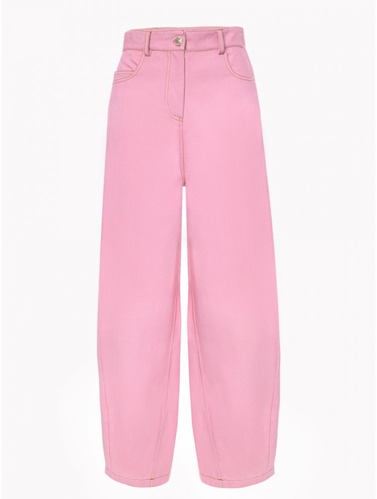 PROJECT SOMA Balm Pink Pants Ροζ Τζιν Παντελόνι
