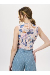 PROJECT SOMA Bellus Creme Top Εκρού Τοπ