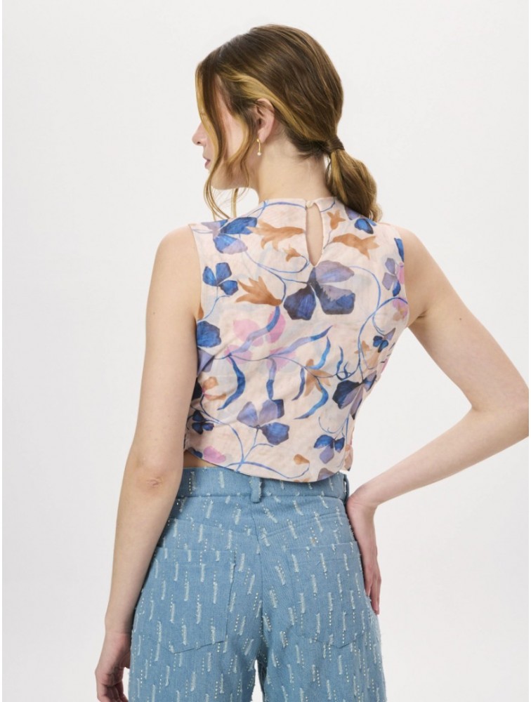 PROJECT SOMA Bellus Creme Top Εκρού Τοπ