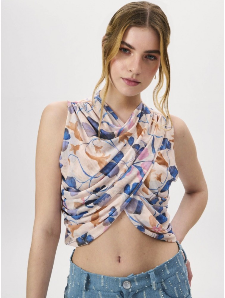 PROJECT SOMA Bellus Creme Top Εκρού Τοπ
