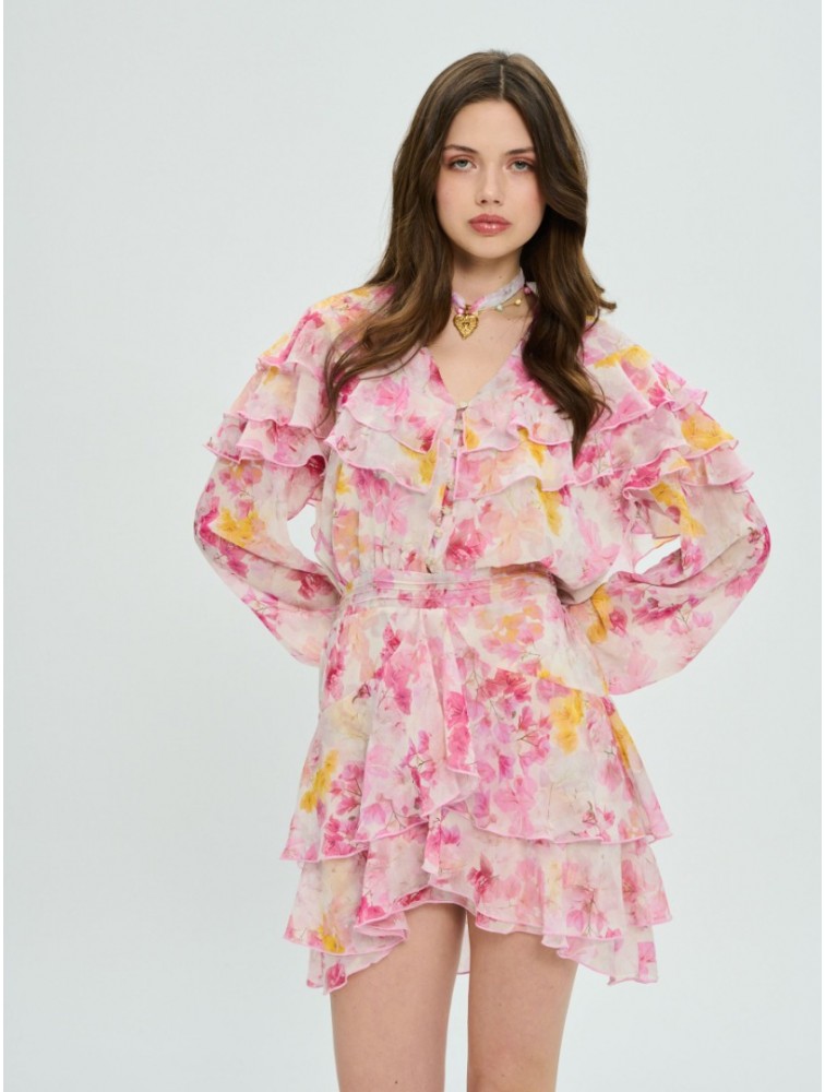 PROJECT SOMA Bougainvillea Dress Φλοράλ Φόρεμα