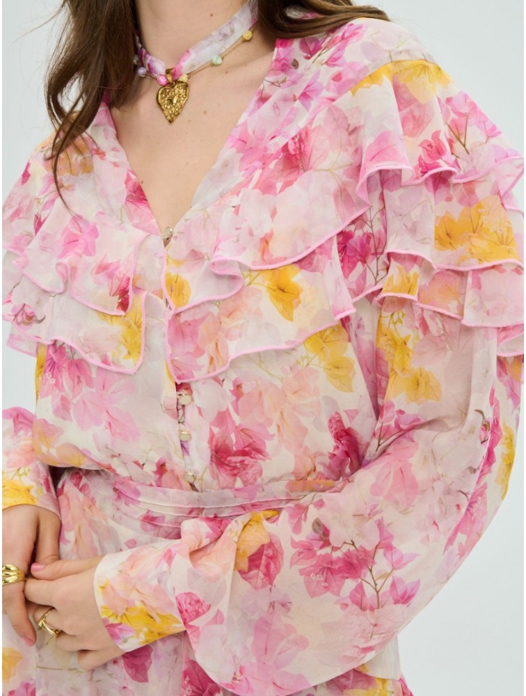 PROJECT SOMA Bougainvillea Dress Φλοράλ Φόρεμα