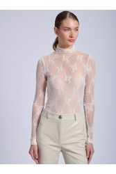 PROJECT SOMA Bresse Off White Bodysuit Εκρού Δαντελένιο Κορμάκι