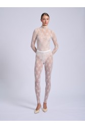 PROJECT SOMA Bresse Off White Bodysuit Εκρού Δαντελένιο Κορμάκι